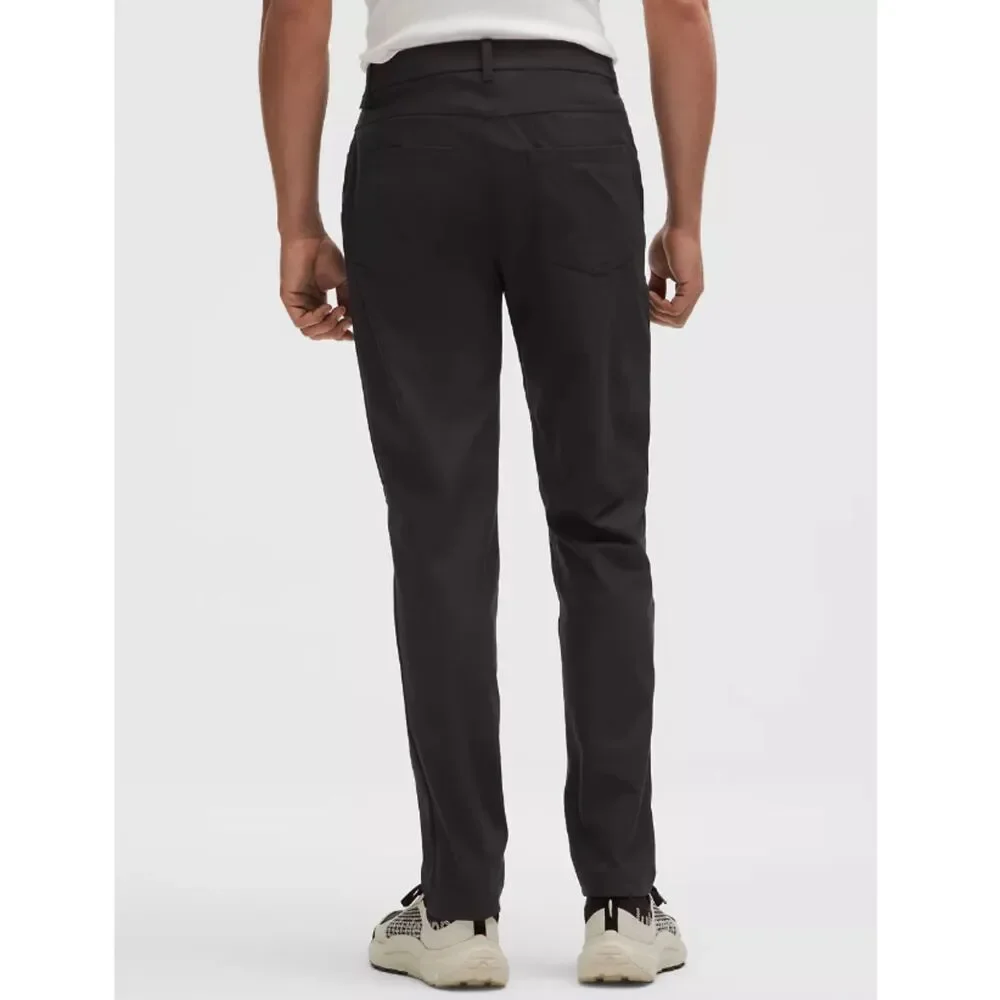 Lululemon ABC Classic Fit 5 Pocket Pant Men's 33 Black Warpstreme Stretch Smooth